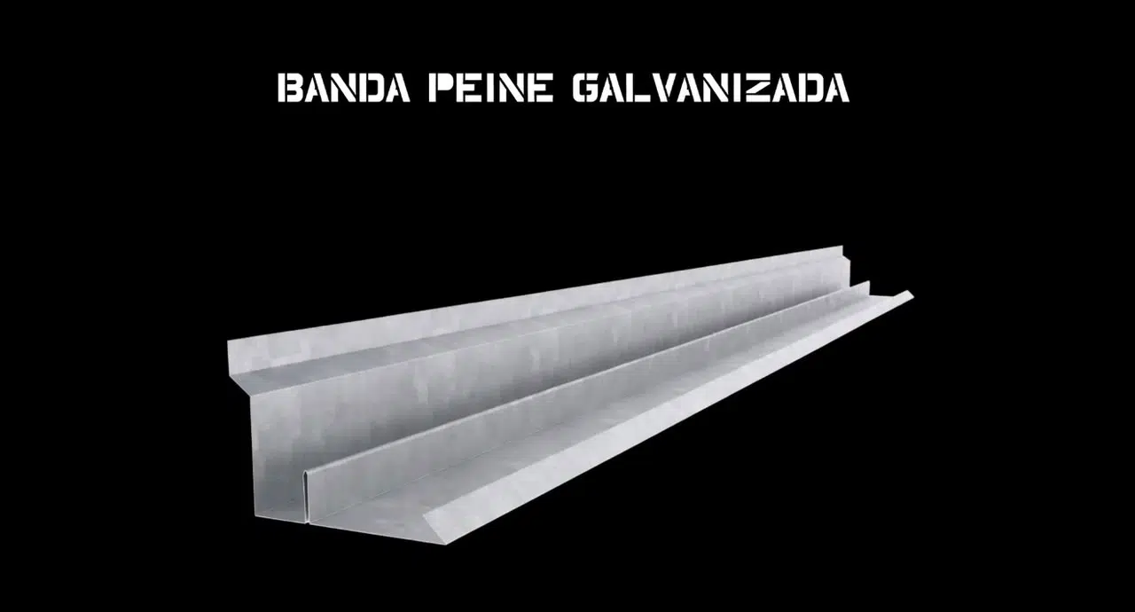 Banda peine galvanizada